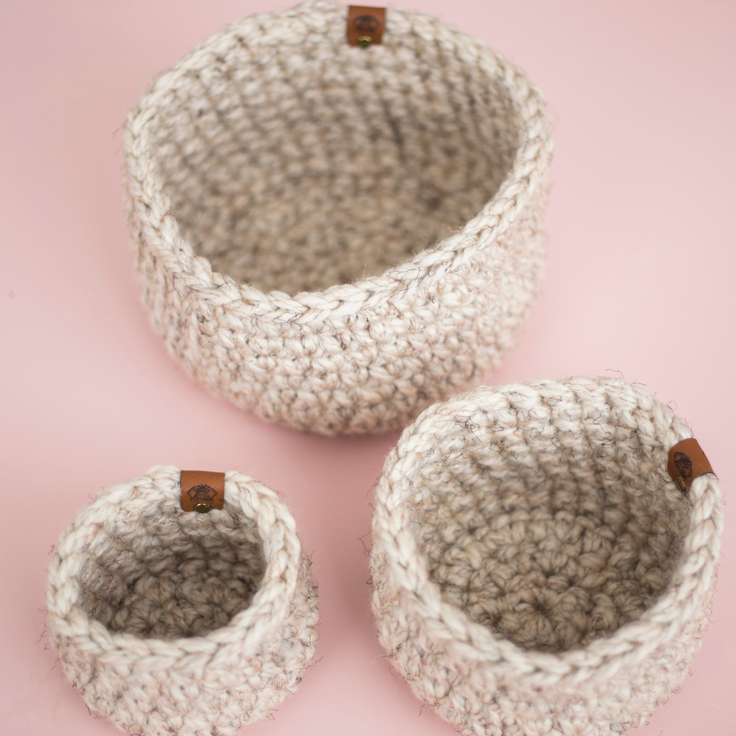 Handmade Nesting Basket Trio