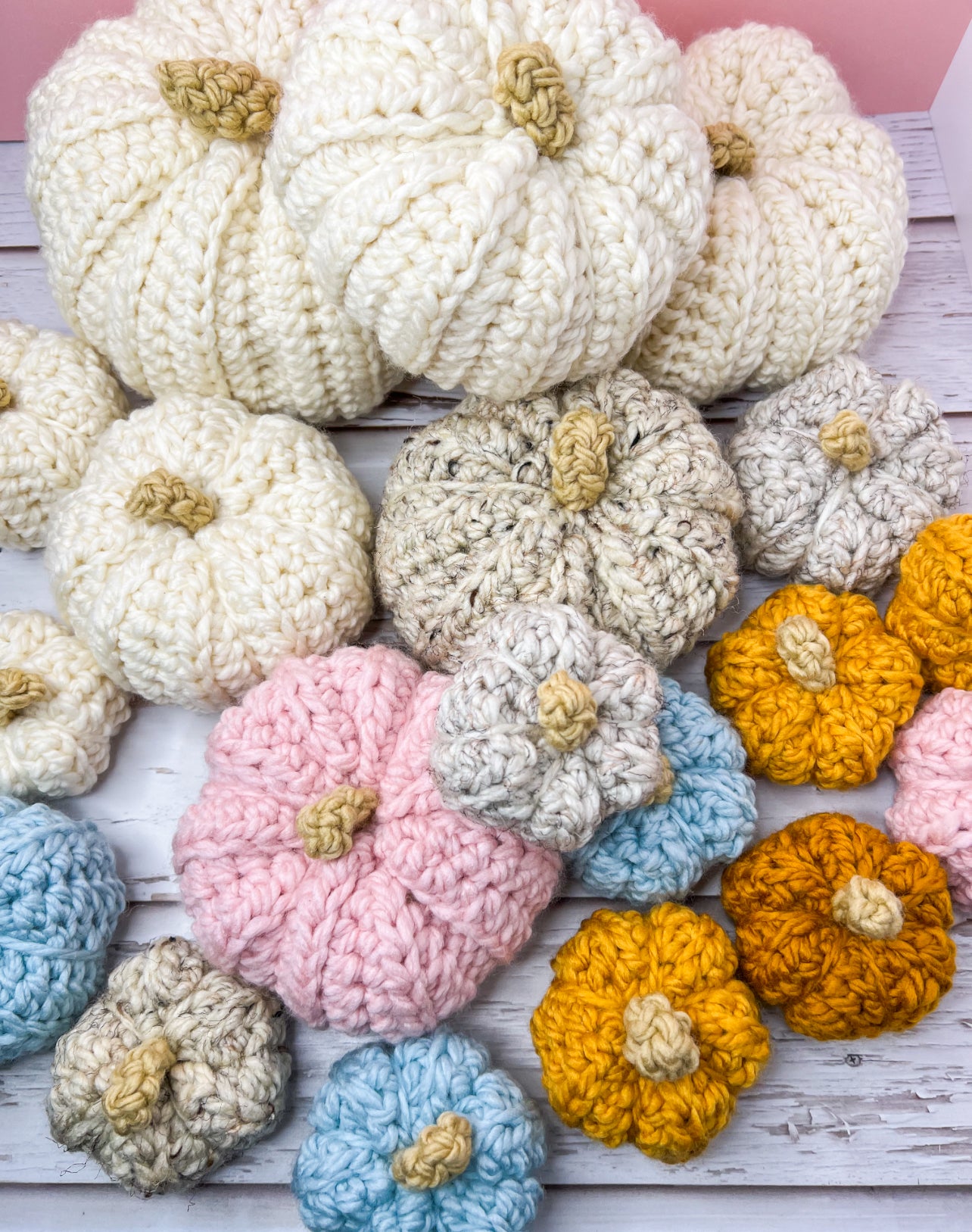 Handmade Chunky Crochet Pumpkins – XXS to XL, Multiple Colors