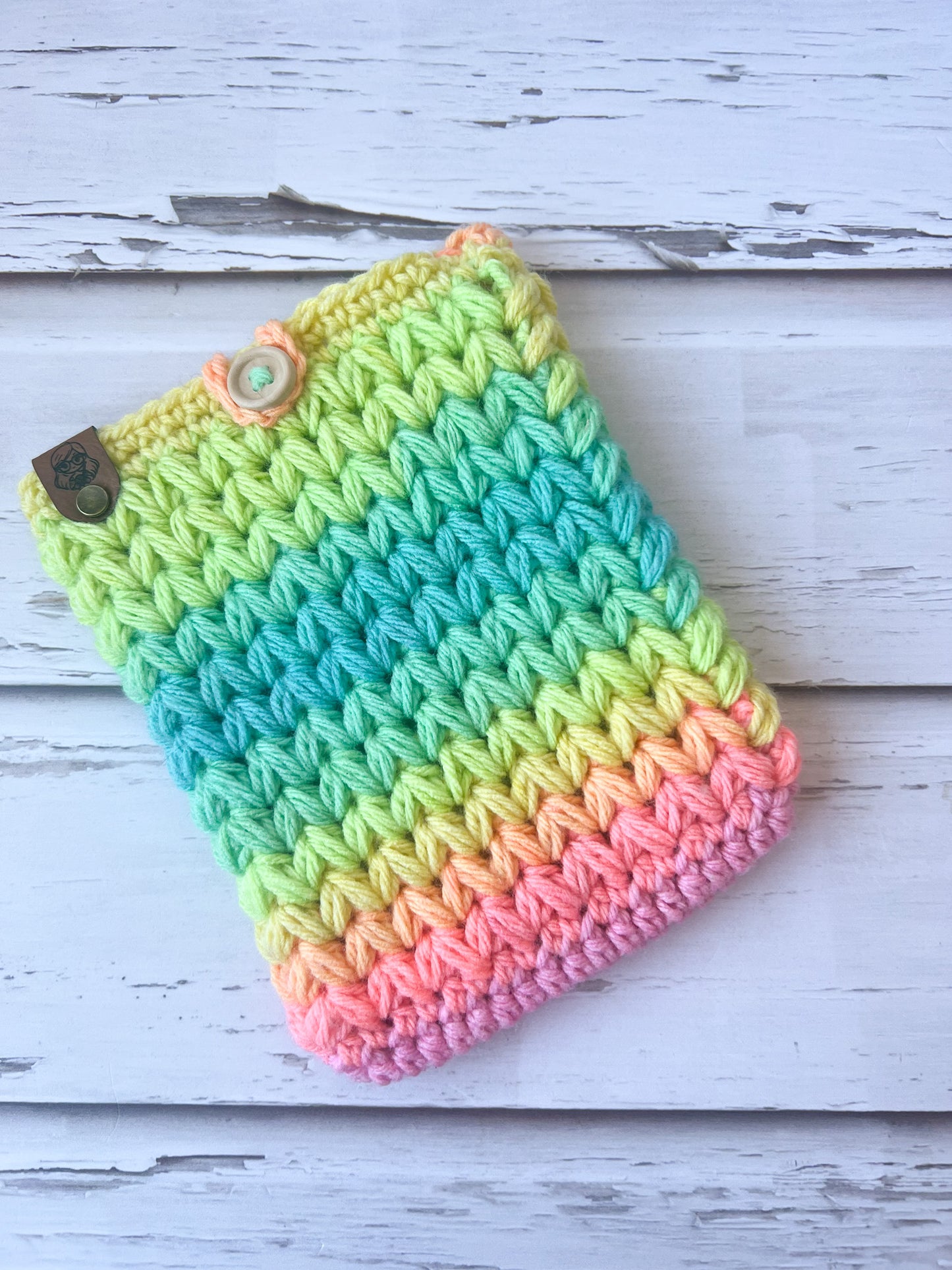 Handmade Crochet Large E-Reader/Book Sleever 7x9 – Gift for Book Lovers