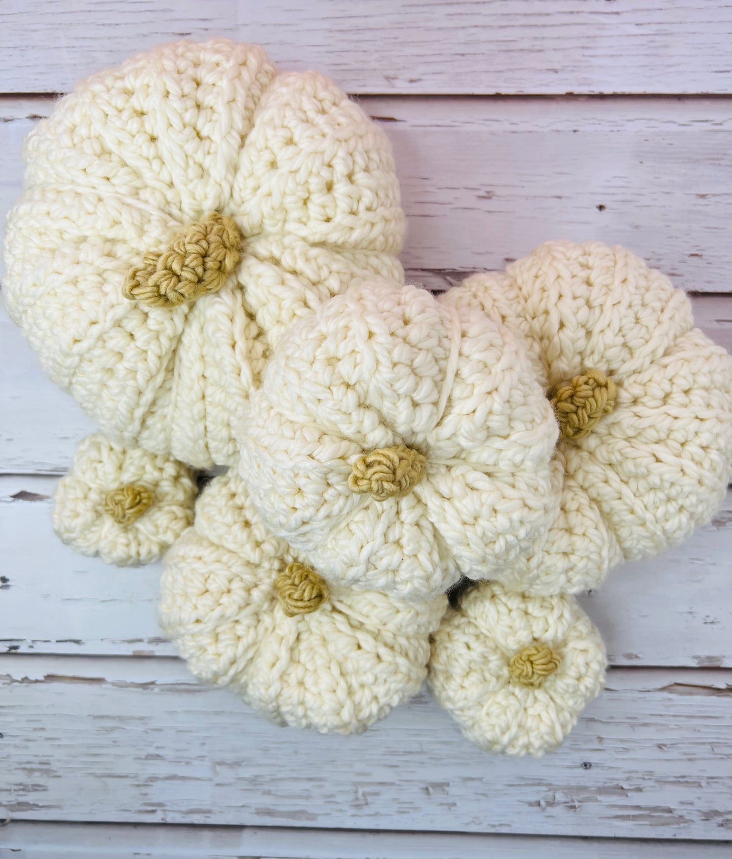 Handmade Chunky Crochet Pumpkins – XXS to XL, Multiple Colors
