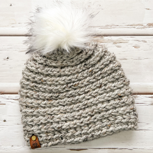 Tweed Lizzie Chunky Crochet Beanie