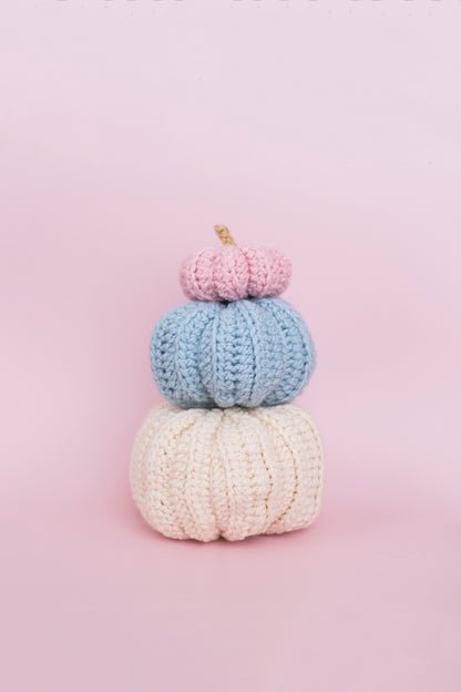 Handmade Chunky Crochet Pumpkins – XXS to XL, Multiple Colors