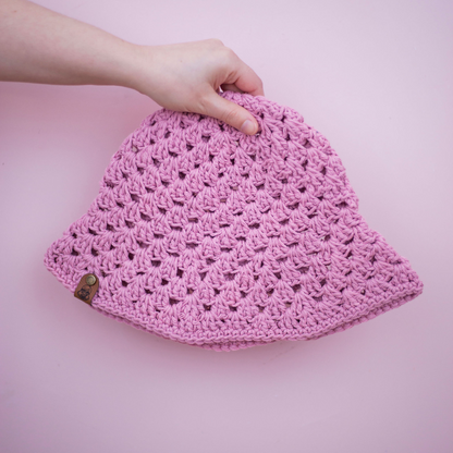 Crochet Granny Stitch Bucket Hat